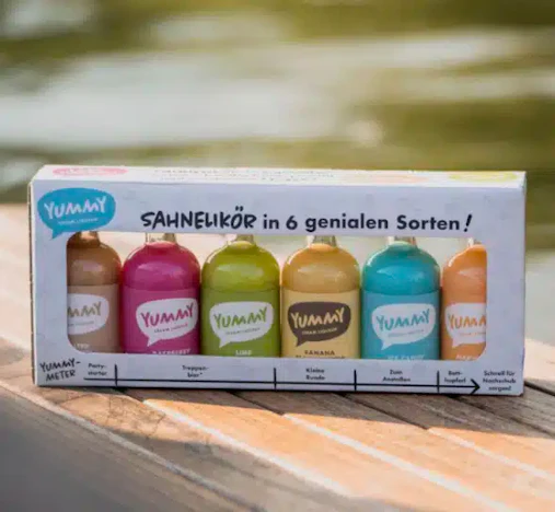 gratis 6 YUMMY mini Sahneliköre bei Deheck online zu Bestellung