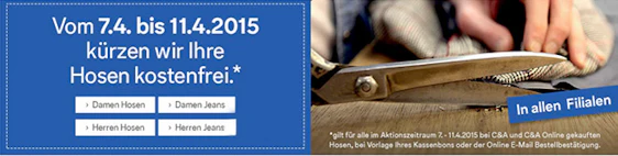 15% Rabatt auf das gesamte Sortiment bei C&A *UPDATE3*
