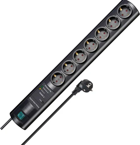 Brennenstuhl Primera-Tec Steckdosenleiste 7-Fach mit Überspannungsschutz in schwarz für 22,99€(statt 34,95€)