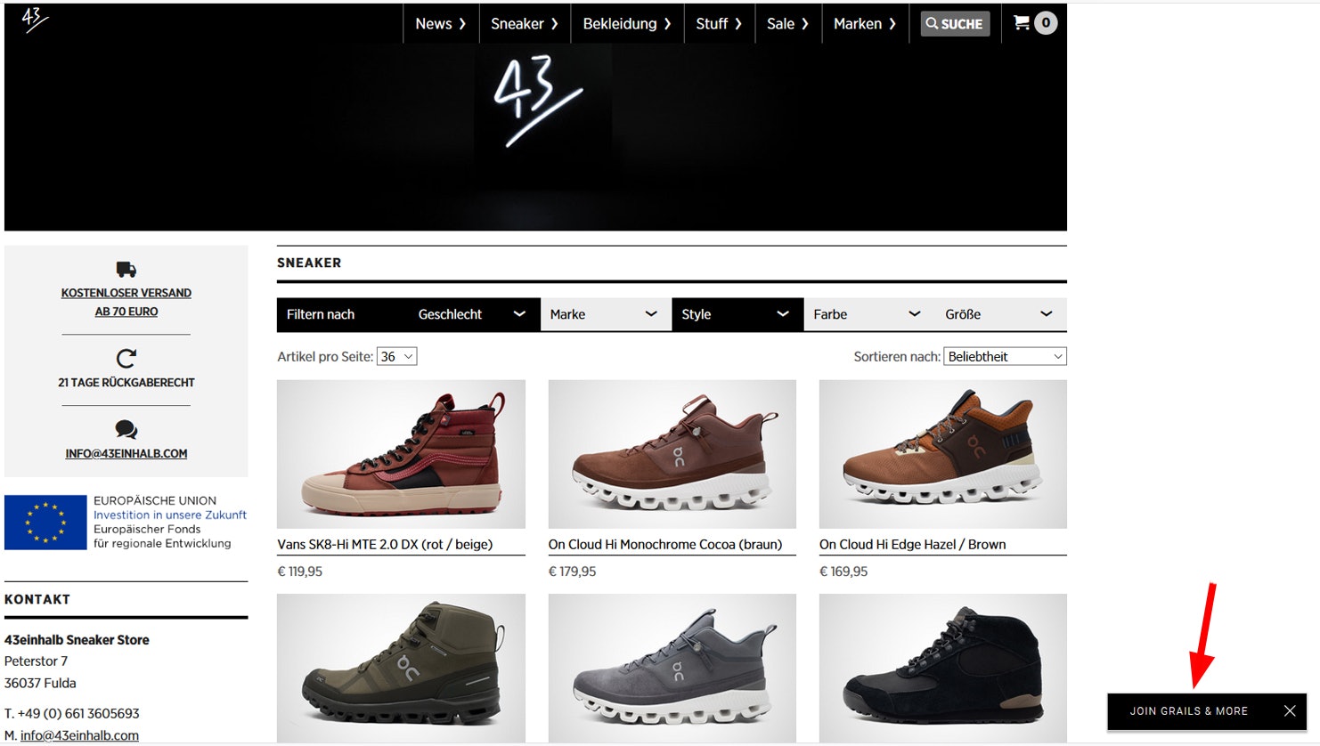 Grails & More Button