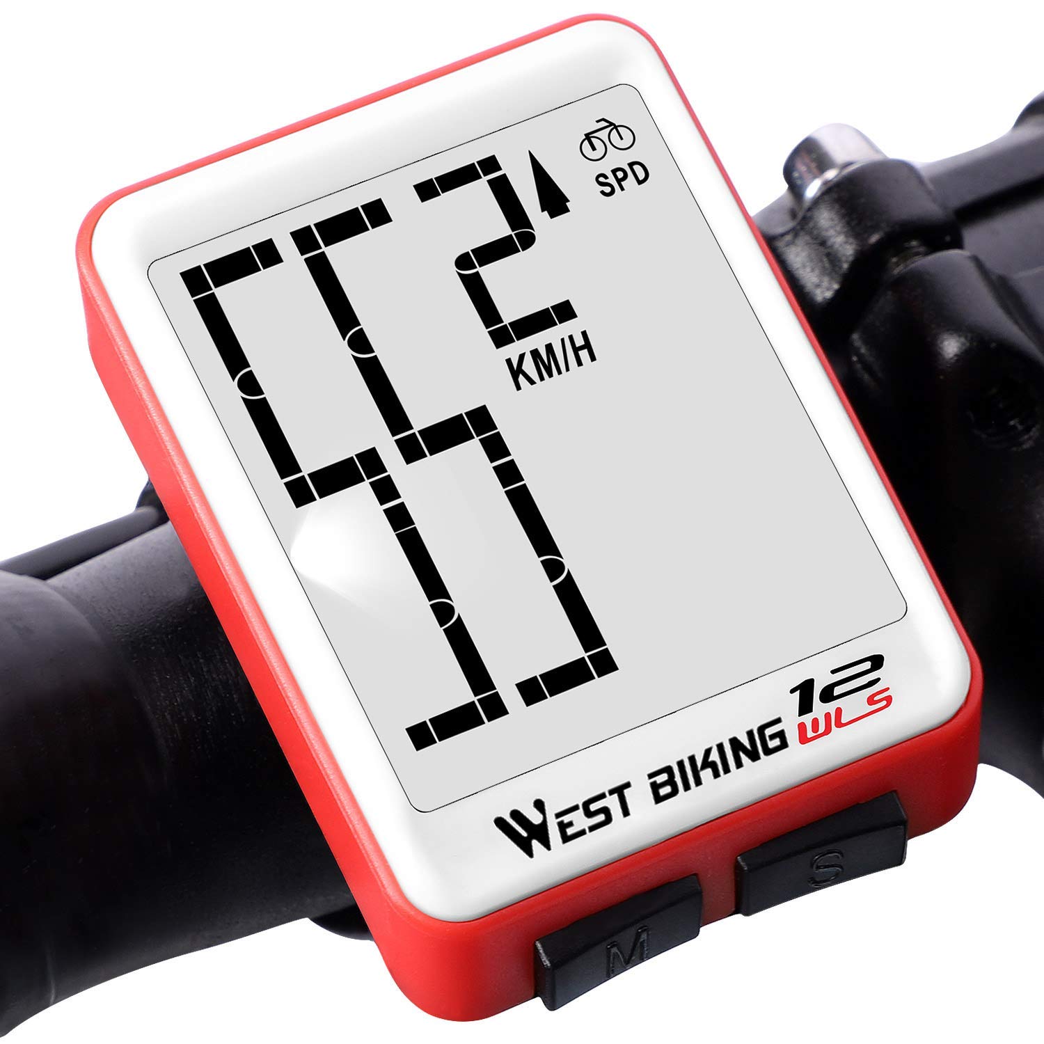 Tachometer Fahrrad Geschwindigkeit Distanz Zeitmaß mit LCD-Hintergrundbeleuchtung
