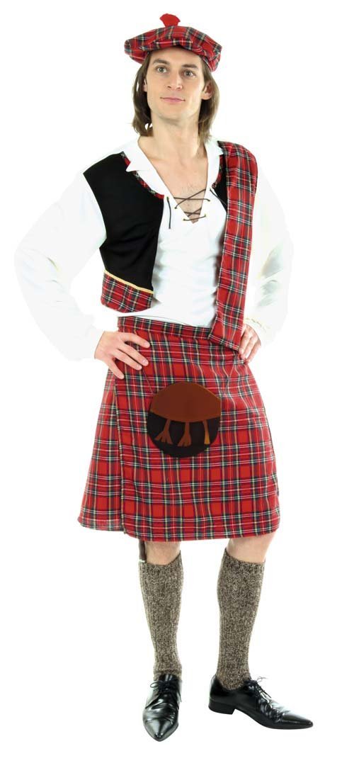 Schottenkostüm [Oberteil + Kilt + Mütze] für nur 6,08 EUR [Plus Produkt]