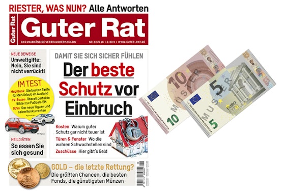 7 Ausgaben "Guter Rat" für 18€ + 15€ Verrechnungsscheck