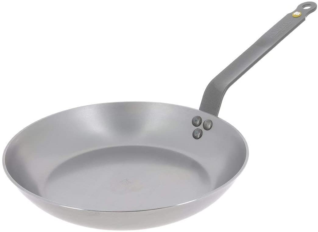 De Buyer 5610.24 Mineral B Element Bratpfanne, Eisen, silber, Ø 24 cm