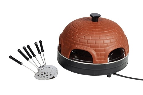 Terracotta Pizzaofen Pizzadom Mini-Pizza Backofen für 6 Personen für 58,97€
