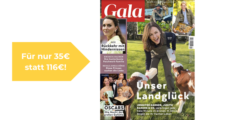 "Gala" im Halbjahresabo für 35€ - 25 Ausgaben 