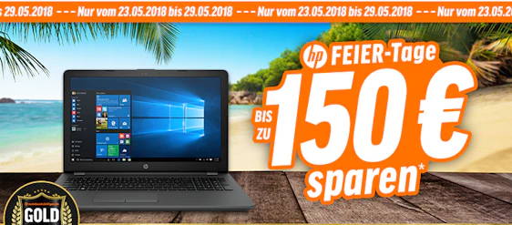HP-Feiertage mit bis zu 150€ Rabatt bei Notebooksbilliger - z.B. HP 255 G6 für 308€
