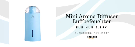 Mini Luftbefeuchter für 3.99 Euro