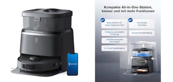Ecovacs Deebot T30 Omni für 699€ - HyperForce-Saugsystem, TruEdge Technologie, ZeroTangle-Frei