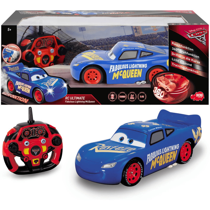 Dickie Disney Cars 3 - RC Fabulous Lightning McQueen mit 3-Kanal Funkfernsteuerung (203086008) mit 29,94€ Preisnachlass