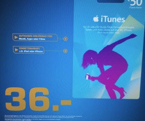 50€ iTunes Guthaben für 36€ bei Saturn - 19. November 2013 *UPDATE*