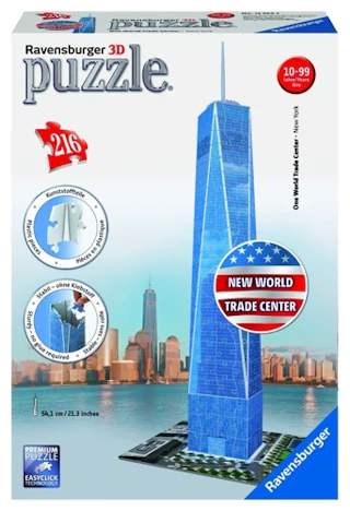 Ravensburger One World Trade Center 3D Puzzle zurück (216 Teile) für 14,99 EUR