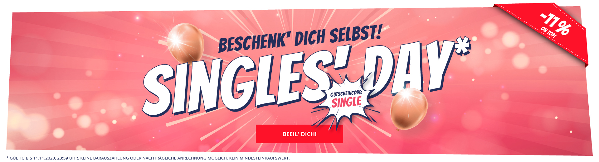 Singles' Day bei SportSpar: 11% Rabatt auf alles – ohne MBW, z.B.: Diadora Spectra Herren Crew Sweatshirt für 20€
