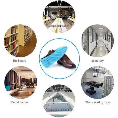 100PCS Einweg-Boot-Schuh-Abdeckungen Indoor Protect Home Bodenbeläge Im Freien Wasserdicht Abdeckung