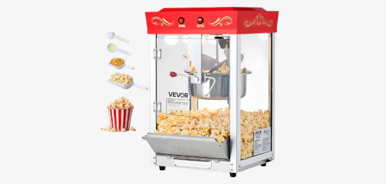 Knuspriger Kinosound im eigenen Zuhause! 🍿 VEVOR 800W Popcornmaschine für nur 88€ 🎬