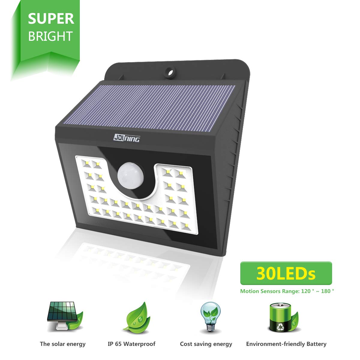 40% Rabatt! Solarleuchte für Außen mit Bewegungsmelder &amp; 3 Modi (30 oder 45 LEDs) 