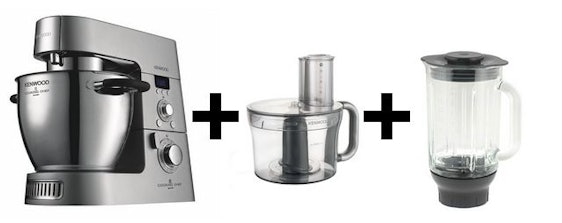 Kenwood KM 096 für 999€ - Küchenmaschine mit Multi-Zerkleinerer und Multi-Edelstahl-Mixaufsatz