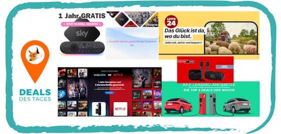 Deals des Tages ✔️ Top 5 Highlights: Angebote & Schnäppchen 🦊