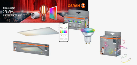 Starke Spar-Aktion! 💡 25% Rabatt auf OSRAM Bestseller mit Gutscheincode