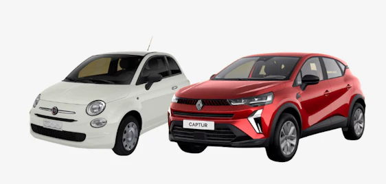 Mobile Schnäppchen! 🚗 Privat-Leasingangebote unter 100€: Fiat 500 & Renault Captur ab 95€/Monat