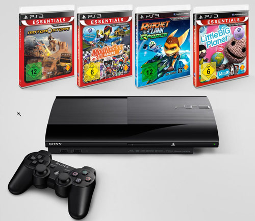 PlayStation 3 12GB mit 4 Spielen für 139€ - ab Samstag 6 Uhr