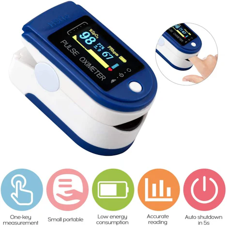 TFT-Display Fingerspitzenoximeter B-lood Sauerstoff-Pulsfrequenz