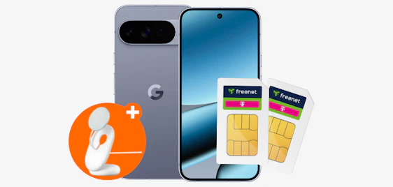 Doppelkarte + gratis Pixelsnap-Ladegerät 🥳 Google Pixel 10 Pro XL + 50GB + 1GB Telekom Allnet-Flat » eff. nur 1,45€ mtl.