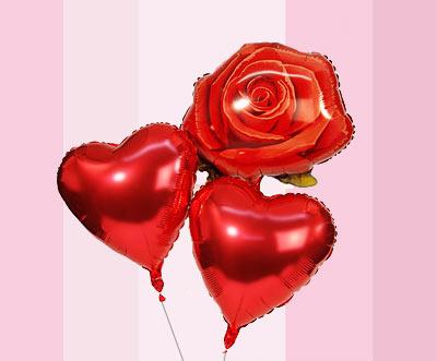 [Valentinstag-Geschenkidee] Was ganz verrücktes: Ballons in Herzform, als Riesenrose, mit Sprüchen, Gedichten bei 30€ Gutschein für 14,95€