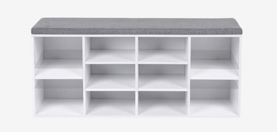 Vasagle Schuhbank für 42€ - mit weichem Sitzpolster 104 x 30 x 48 cm (L x B x H)