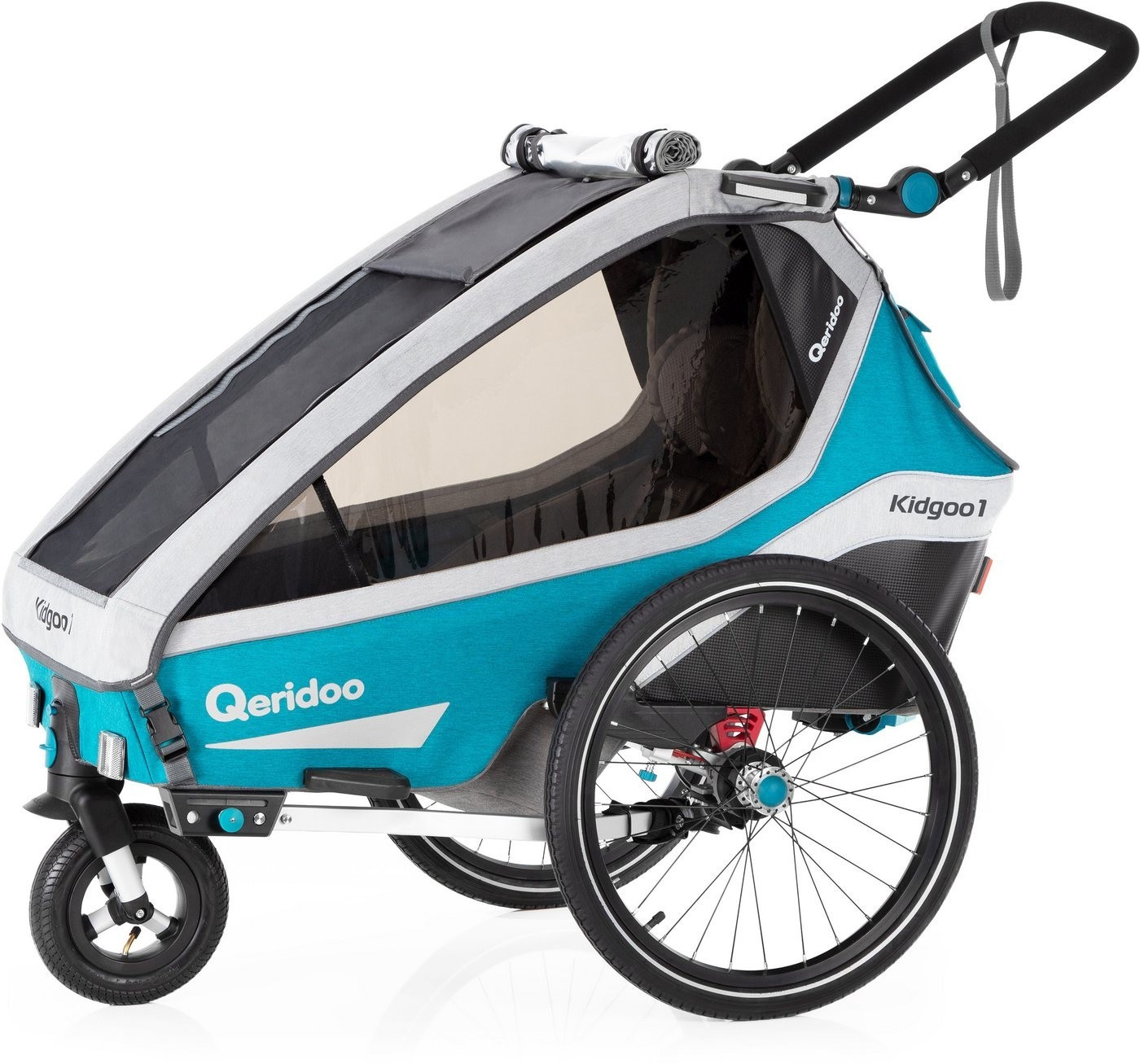 Bestpreis! Qeridoo KidGoo1 (2020) für 364€ – Kinderfahrradanhänger für 1 Kind, auch als Kinderwagen oder Baby-Jogger geeignet