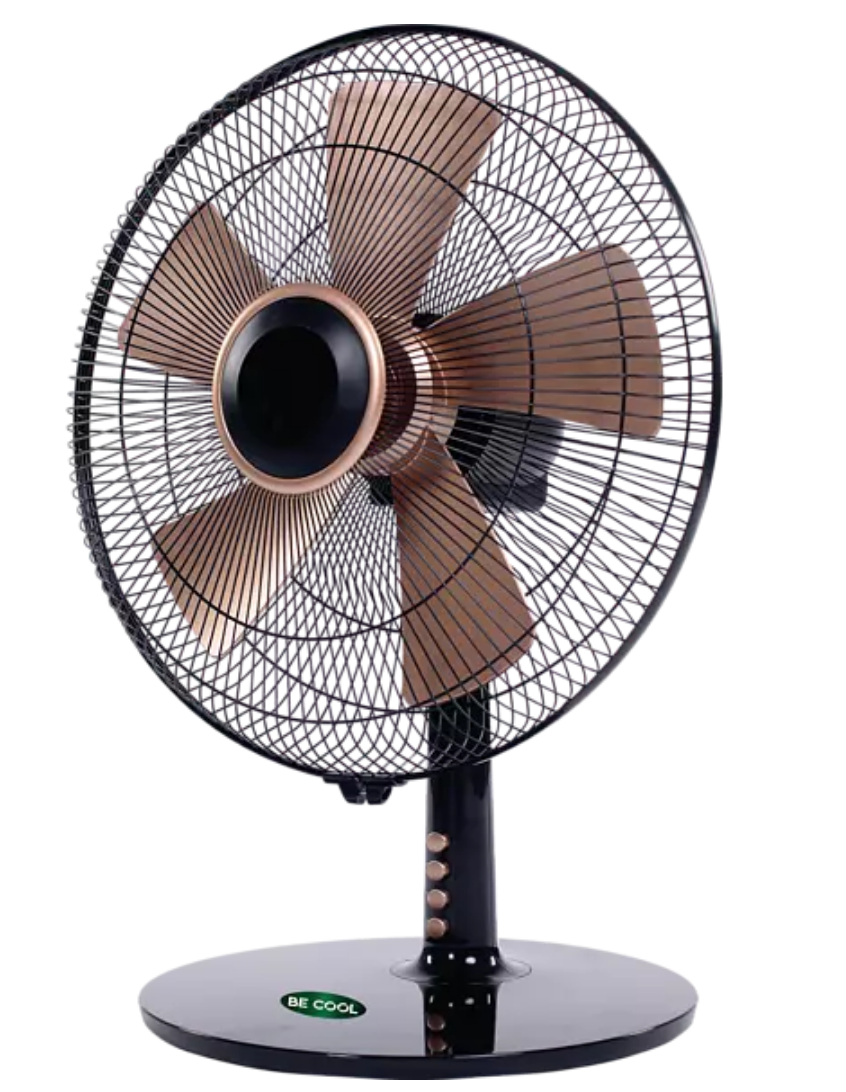 Becool Tischventilator (BC40TI2002) ab 44€ - in Schwarz-Gold, mit 50 Watt