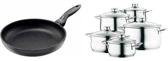 Küchen-Schnäppchen in den Blitzangeboten - z.B. Silit Allegro Pfanne für 30€