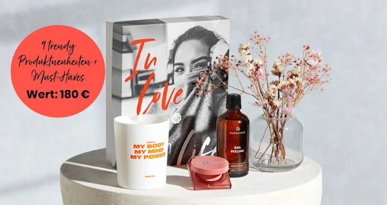 Zum Valentinstag! 🌹 Glossybox Valentinsbox für 32€ - Produktneuheiten und Must-Haves im Wert von 180€
