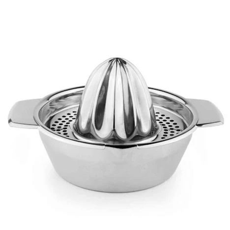 Edelstahl manueller Juicer Frucht Zitronenpresse mit Schüssel Entsafter Sieb