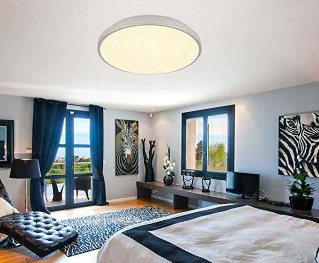 VINGO 60W LED Deckenleuchte, Warmweiß, IP44, 4800LM, 3200K [Energieklasse A++]