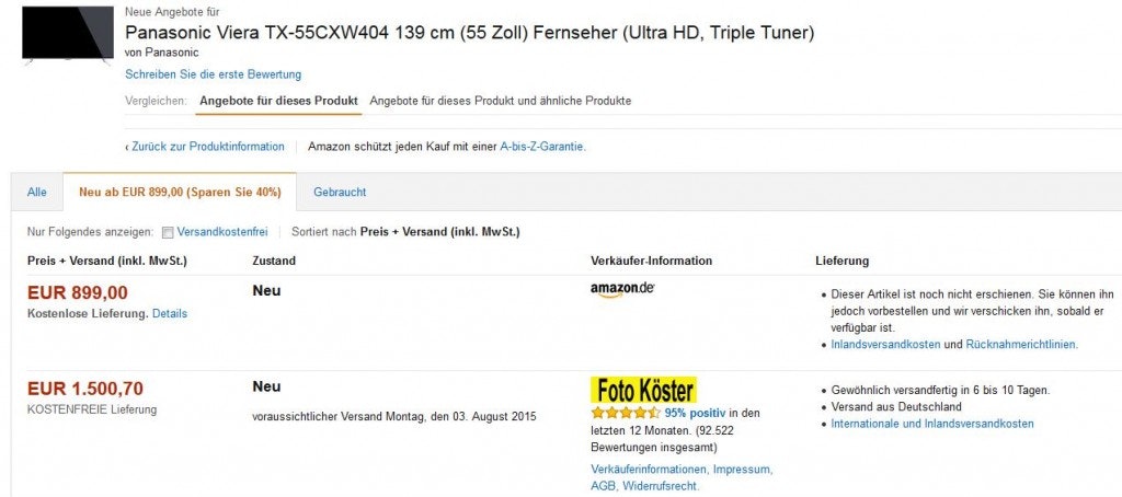 screenshot amazon