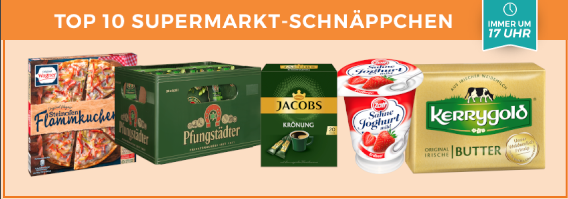 Top 10 Supermarkt-Schnäppchen der KW 36 🛒 - z. B. Zott Sahnejoghurt für 0,32€