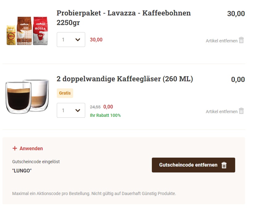 Cafori-Lavazza-Probierpaket Cafori-Lavazza-Probierpaket