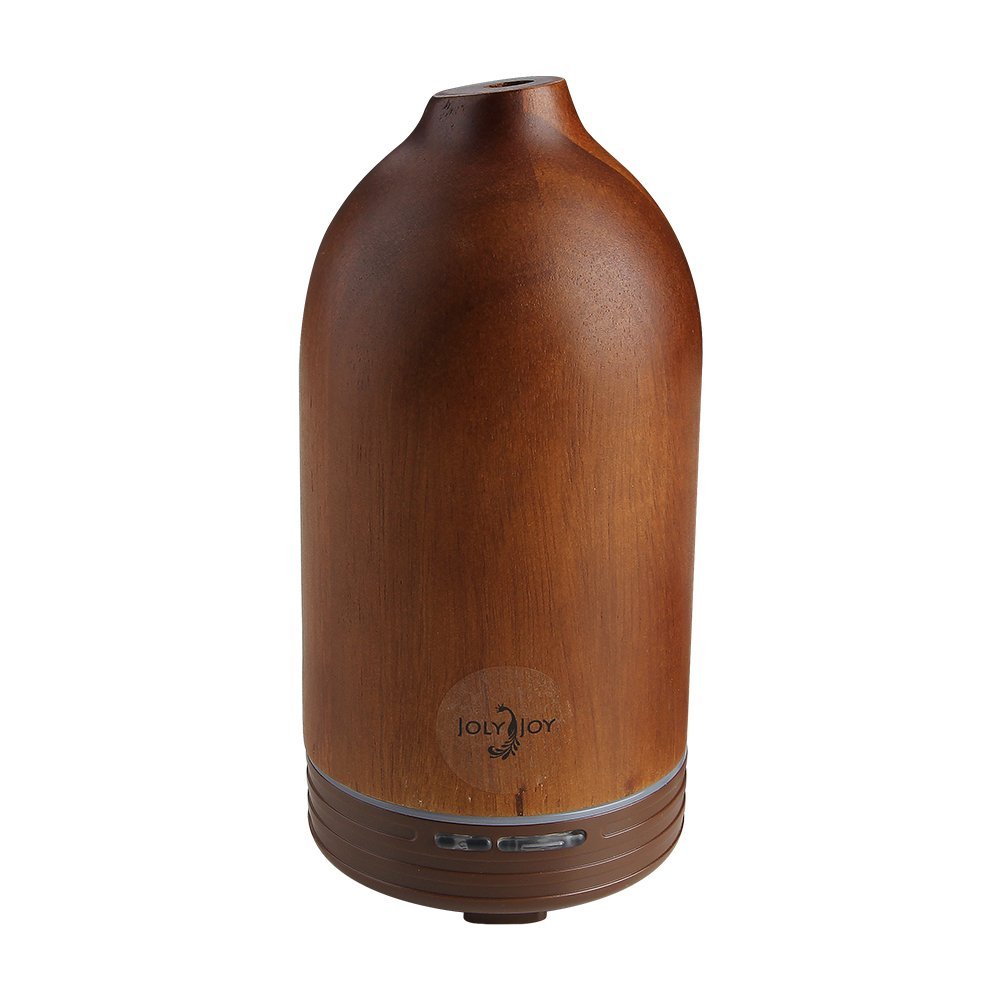 Aroma Diffuser für ätherische Öle (100ml) aus Holz (Braun Holz)