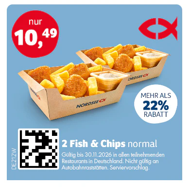 Nordsee Gutscheine Fish and Chips