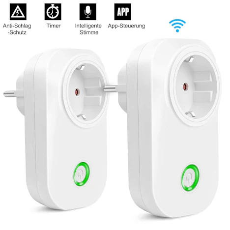 40% OFF! WLAN Steckdose mit Timing Smartphone App Fernsteuerung Kompatibel mit Amazon Alexa Echo Google Home IFTTT