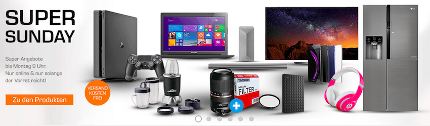 Saturn Super Sunday am 29.01.2017 - z.B. Seagate Expansion Portable 1TB für 50€