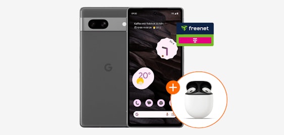 Mit 150€ Wechselbonus gratis Buds! Google Pixel 7a + 25 GB LTE ALL für 19,99€ mtl. | Telekom-Netz