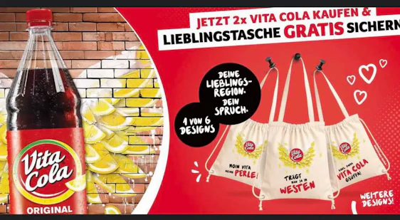 GRATIS JUTEBEUTEL VON VITACOLA