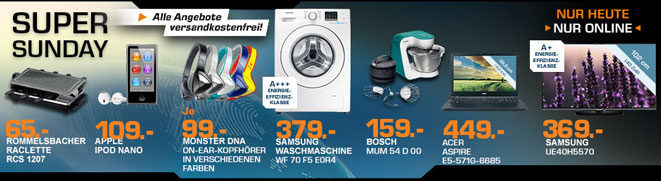 Saturn Super Sunday in der Übersicht - iPod Nano 16GB für 109€