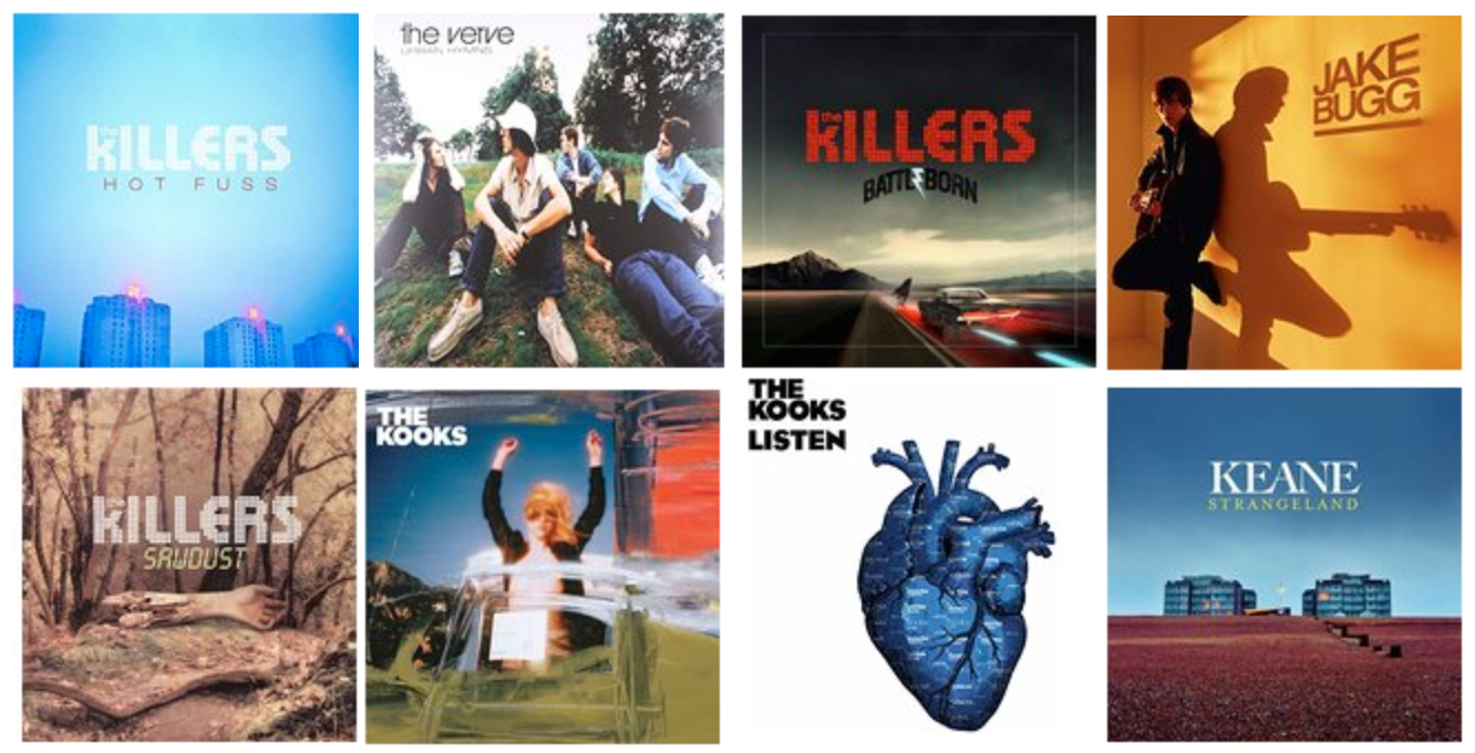 Verschiedene Britpop-Vinyls für 7€ bis 9€ bei Amazon - z.B. The Killers, The Kooks oder Jake Bugg