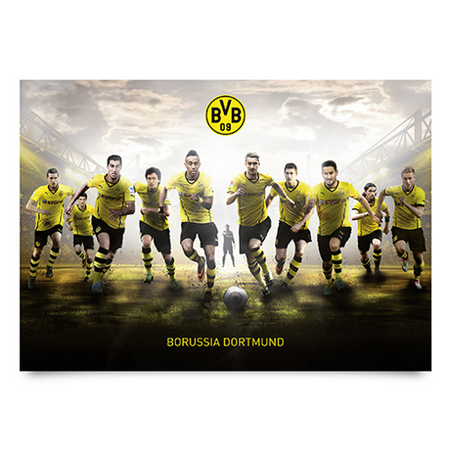 Weihnachtsgeschenk: XXL Poster Borussia Dortmund - Mit Vollgas zum Sieg BVB
