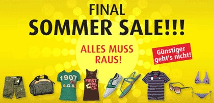 Final Summer Sale bei M&M Direct