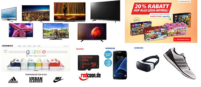 Highlight-Angebote: Die 5 besten Schnäppchen am 08.09.2016