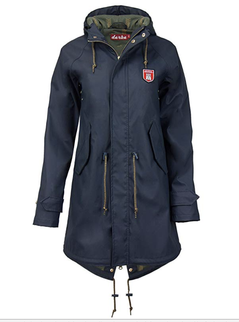 Derbe Hamburg Regenmantel für Damen in Blau (Gr. 36-40)